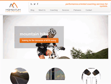 Tablet Screenshot of momentumendurance.com